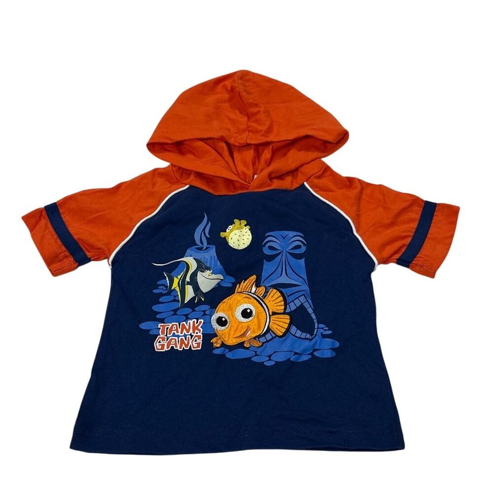 Disney Pixar Vintage Y2K Finding Nemo 12M Embroidered Shirt Top Rare Nostalgia